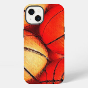 Etui iPhone 13 Œuvres d'art de basketball