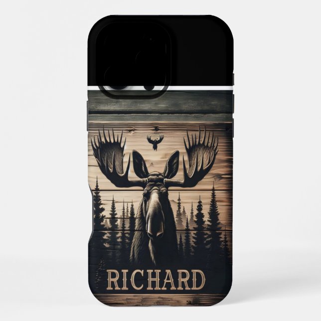 Coque iPhone Oie Dans Le Bois (Verso)