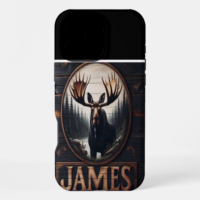 Coque iPhone Oie Dans Le Bois (Verso)