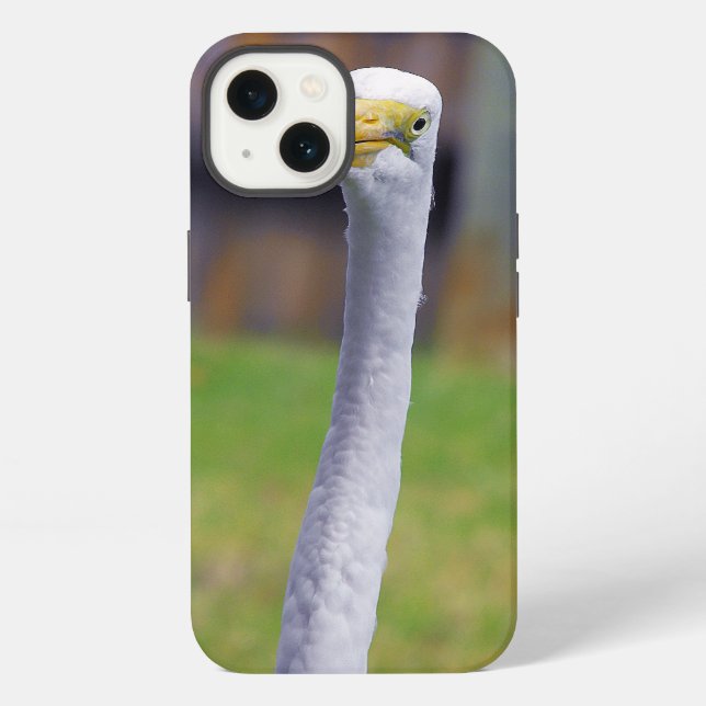 Coque iPhone Oiseau avec le long cou (Verso)
