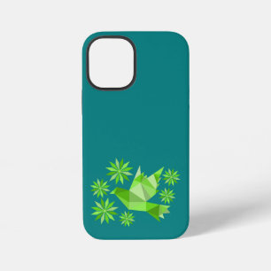 COQUE iPhone 12 MINI OISEAU DE L'AMOUR AVEC FLEUR CADEAU JOUR SPÉCIAL,