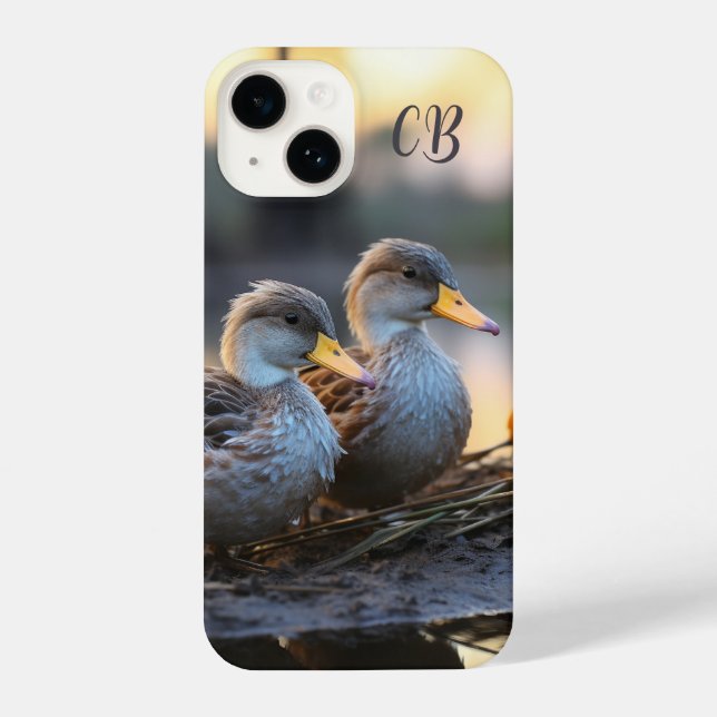 Coque iPhone Oiseaux Canards Oiseaux Faune Nature Art animal (Verso)