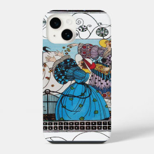 COQUE POUR iPhone 14 OISEAUX ET VOLUTES DE PRINTEMPS / CONCEPTEUR DE CO