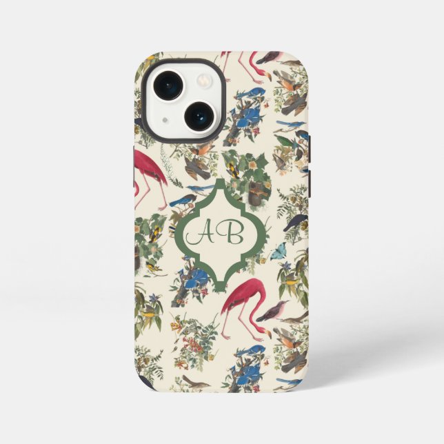 Coque iPhone Oiseaux monogrammes de John James Audubon (Verso)