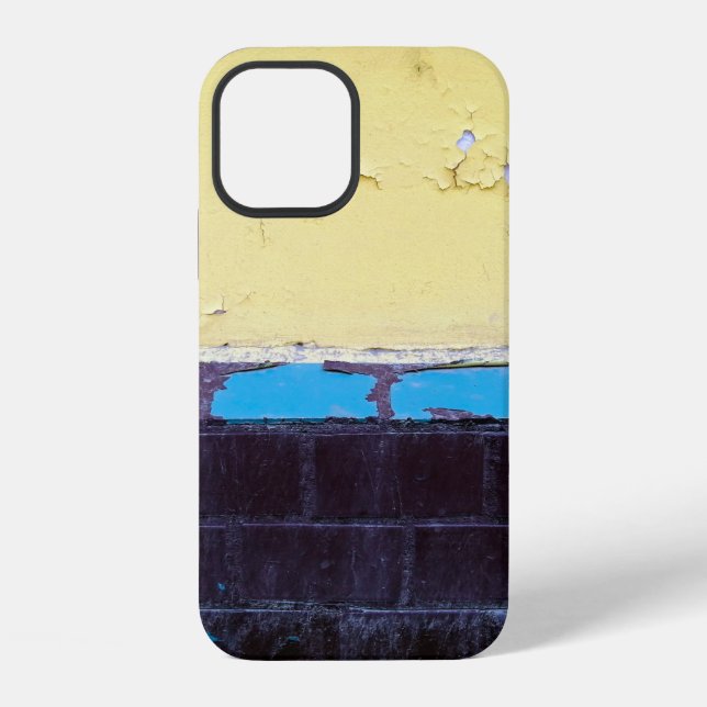 Coque iPhone Old painted damaged concrete wall. Texture. Abstra (Verso)