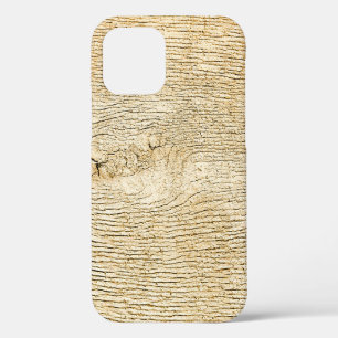 Coque iPhone 12 Old wooden texture paint tracesabstract, aged, ant