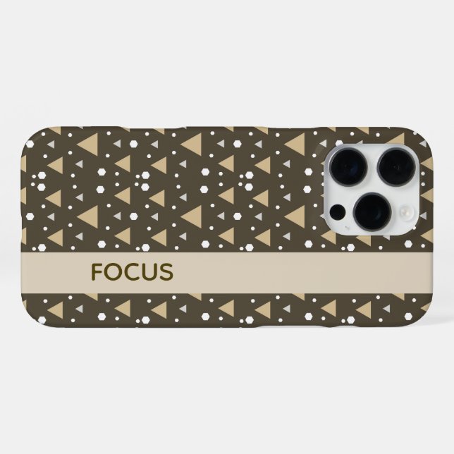 Coque iPhone Olive Geometry Luxe (Verso Horizontal)