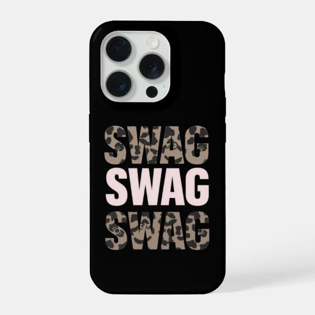 Coque iPhone Ombre Charbon Swag (Verso)