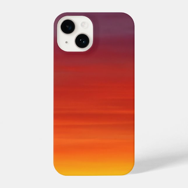 Coque iPhone Ombre Sunset Abstract Art Phone Case iPhone 14 (Verso)