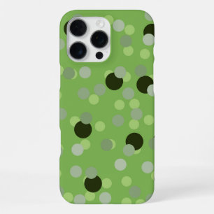 Coque iPhone 16 Pro Max Ombres Vertes Points de Polka