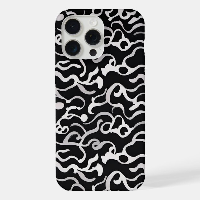 Coque iPhone Onde Abstraite (Verso)