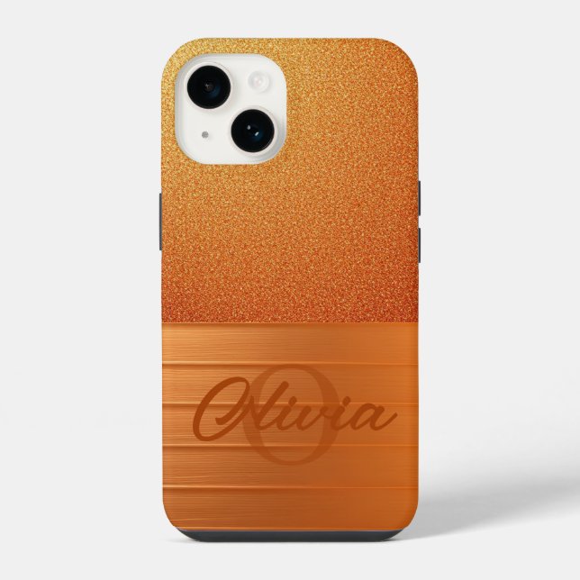 Coque iPhone Or doré (Verso)