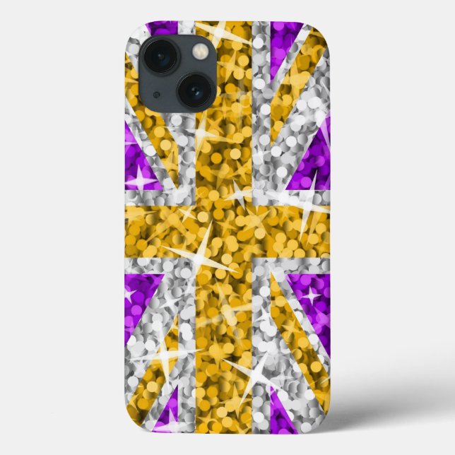 Coque iphone or Glitz UK (Verso)