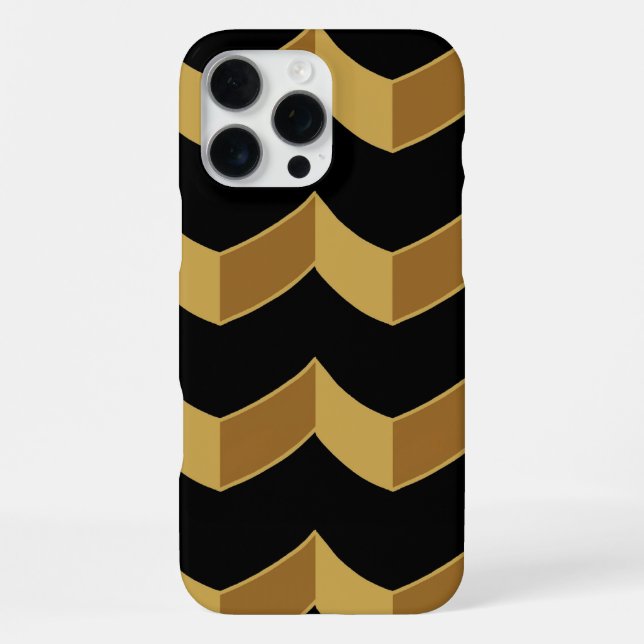 Coque iPhone Or noir (Verso)