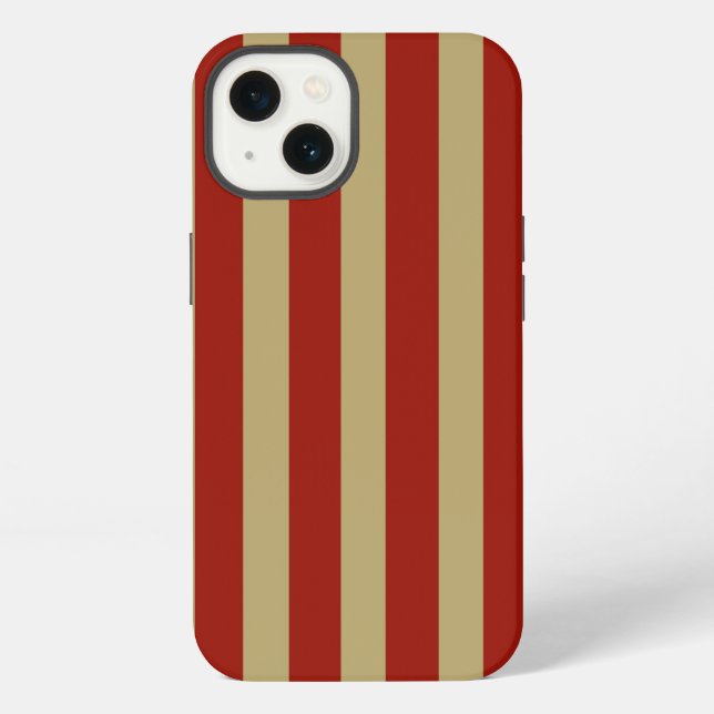 Coque iPhone Or rouge (Verso)