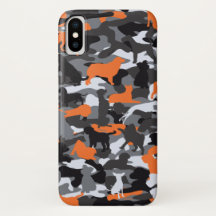 coque iphone Orange Dog & Bone Camo