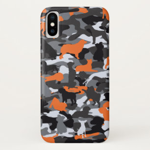 coque iphone Orange Dog & Bone Camo