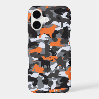 coque iphone Orange Dog & Bone Camo