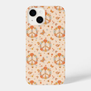 Coque Pour iPhone 14 Orange Peace Floral