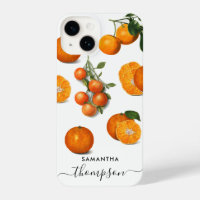 Oranges d'agrumes modernes frais Monogramme