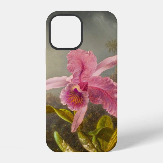 Coque iPhone Orchidée avec deux colibris Heade (Verso)