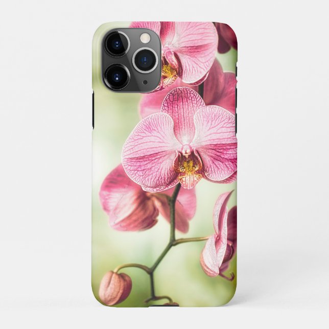 Coque iPhone Orchidée rose (Dos)