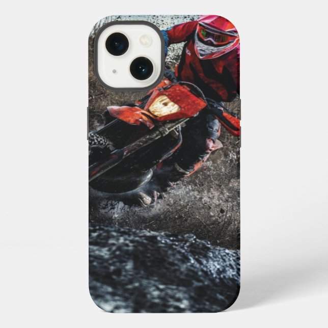 Coque iPhone oreiller de motocross (Verso)