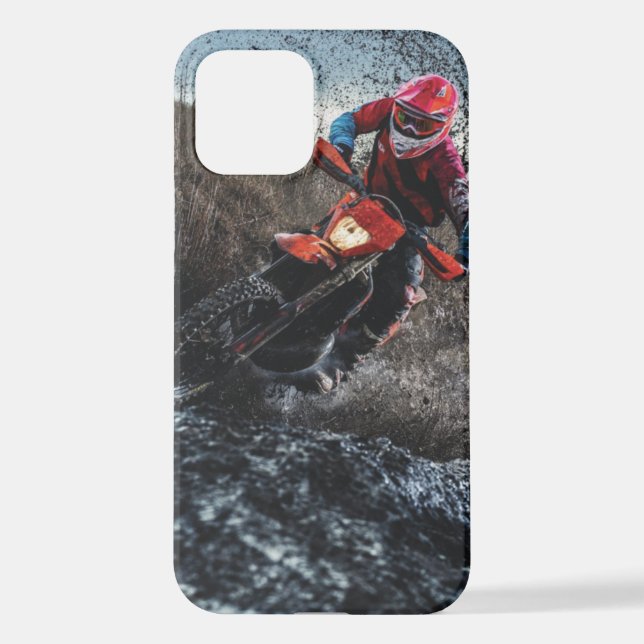 Coque iPhone oreiller de motocross (Verso)