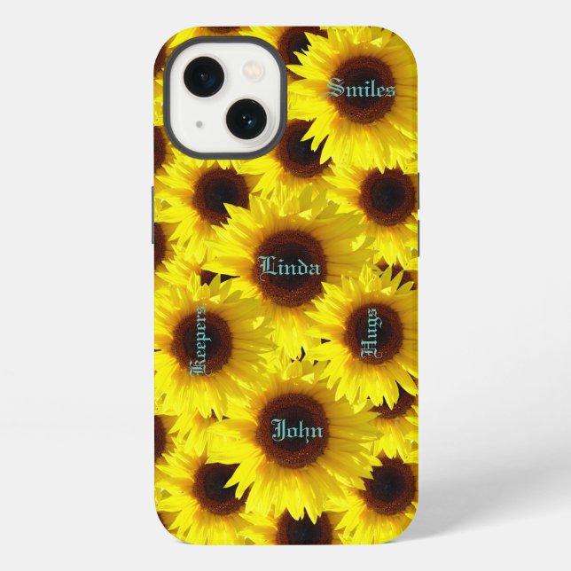 Coque iPhone Orge là - Tournesol (Verso)