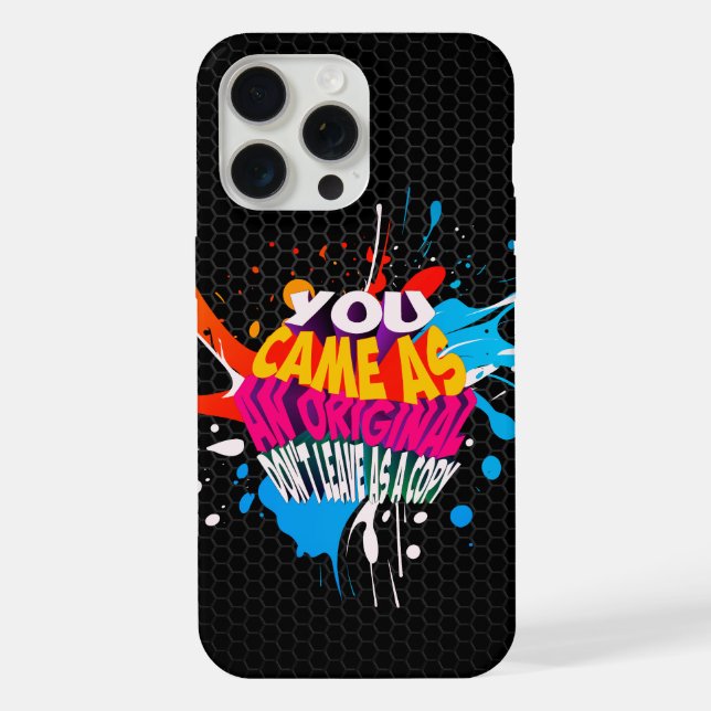 Coque iPhone Original - Édition Noir Vintage  (Verso)