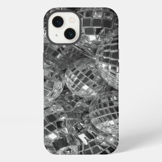 Coque iPhone Ornements de boule disco (Verso)