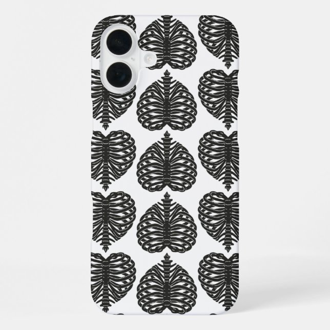 Coque iPhone Os du cœur (Verso)