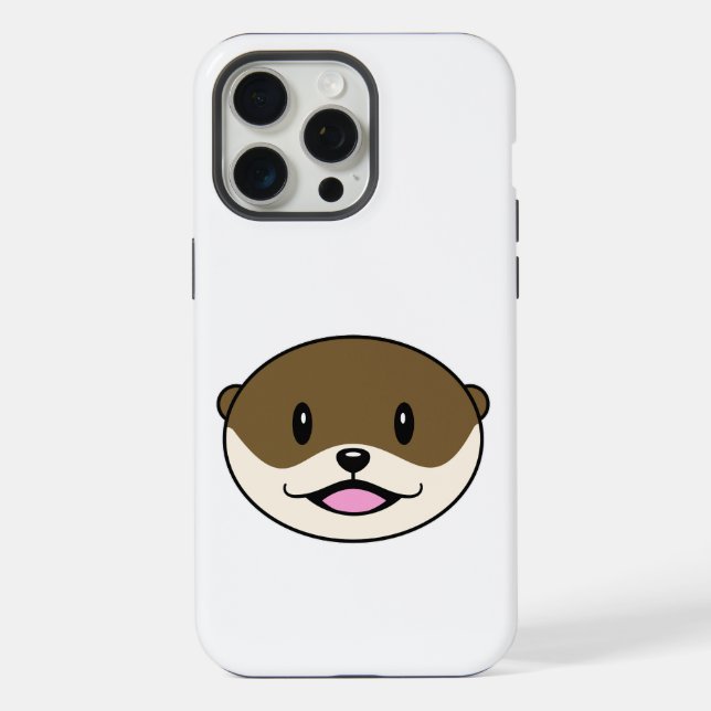 Coque iPhone Otter souriant mignon (Verso)