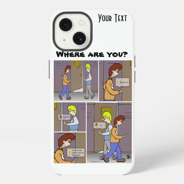 Coque iPhone Où êtes-vous (Verso)