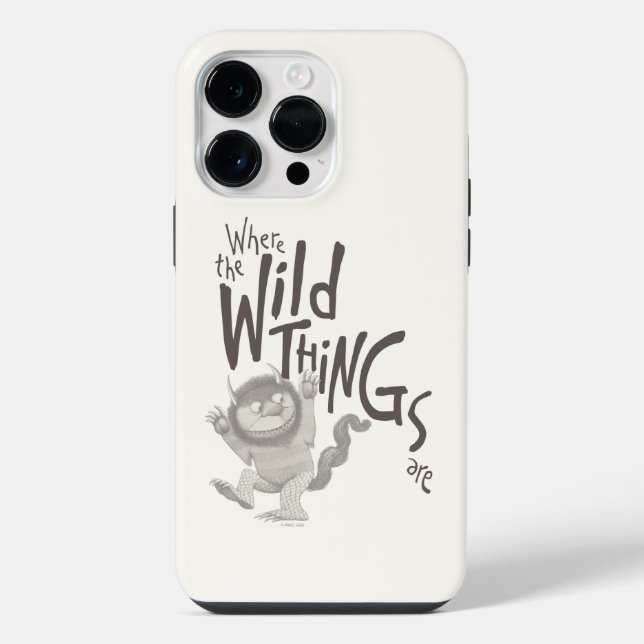 Coque iPhone Où les choses sauvages sont citées (Verso)