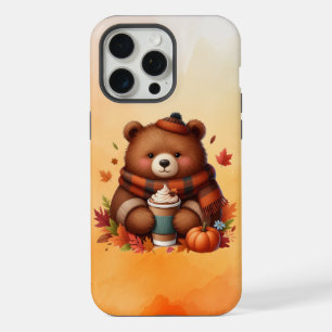 Coque iPhone 15 Pro Max Ours automnal rustique/vintage
