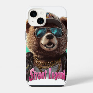 Coque Pour iPhone 14 Ours de légende de rue - Conception graphique cool