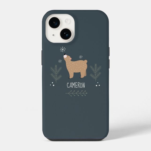 Coque iPhone Ours endormi (Verso)
