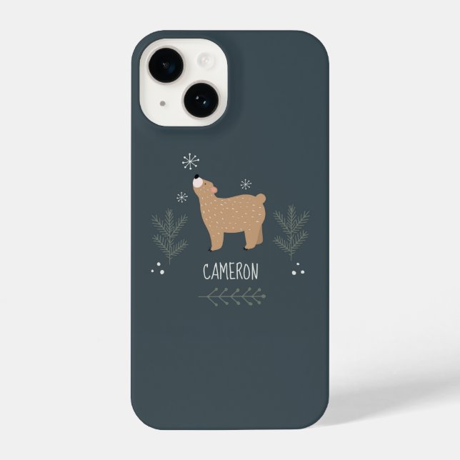 Coque iPhone Ours endormi (Verso)