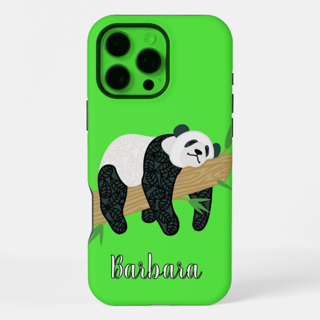 Coque iPhone Ours Panda (Verso)