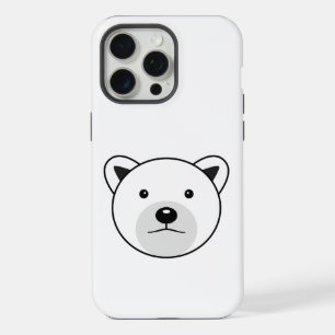 Coque iPhone 15 Pro Max Ours polaire de dessin animé mignon