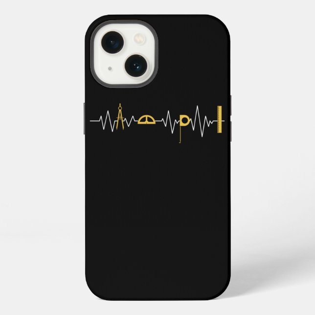 Coque iPhone Outil d'architecture de l'architecte Battement de  (Verso)