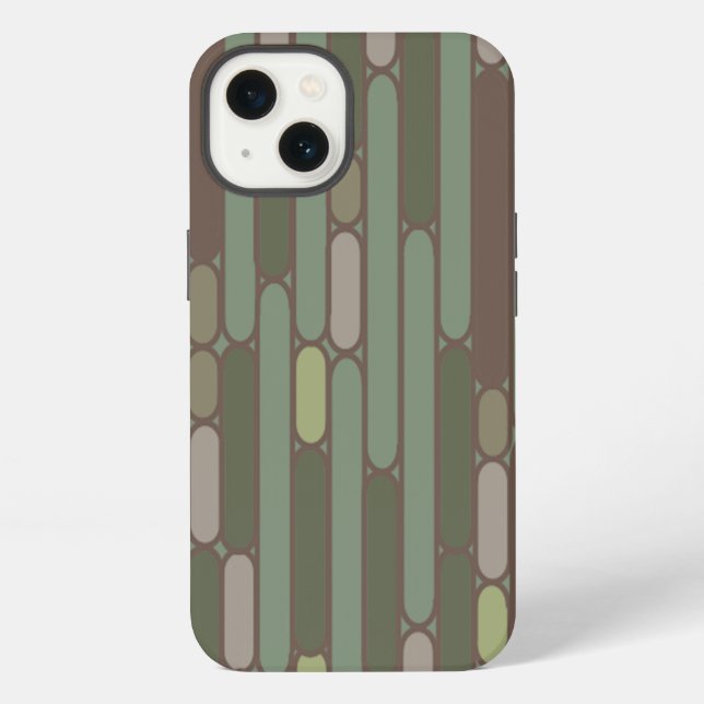 Coque iPhone Ovales Art Déco (Verso)