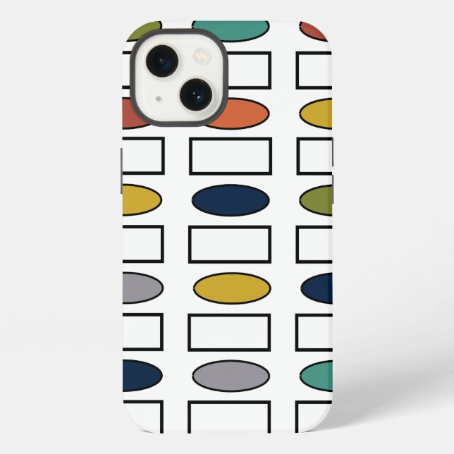 Coque iPhone Ovales et Rectangles  (Verso)