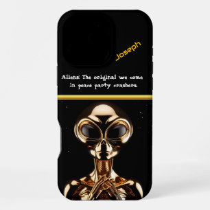 Coque iPhone 16 Pro Max OVNI à la zone 51 sous un ciel étoilé