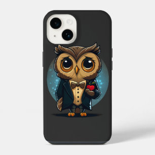 Coque Pour iPhone 14 Owl Groom in Love : Perfect Valentine's Day Gift