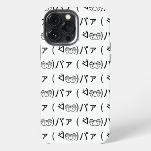 Etui iPhone 13 Pro Max Paa Emoticon ( ᐛ👐)パァ Blague japonaise Kaomoji