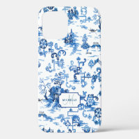 Pagode bleue et blanche personnalisable Chinoiseri