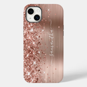 Pailleté Or Rose Glam Moderne Féminin Signature