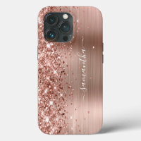 Pailleté Or Rose Moderne Signature Féminine